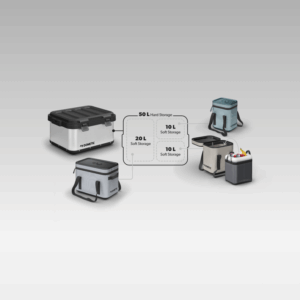 Dometic GO Hard Storage 50L + Kühltaschen Soft Storage 10L + 20L Komplettset