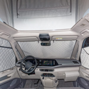 BRANDRUP®ISOLITE®Extreme für die Fahrerhausfenster, 5-teilig mit Spezialfutteral, VW T7 California / Multivan ab Modellljahr 2026, Design: "Silber/Sandwick"