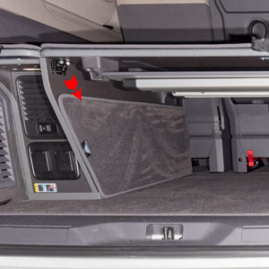 BRANDRUP® Schutzmatte für den "Elektronikschrank" im Heckladeraum VW T7 California Beach Tour