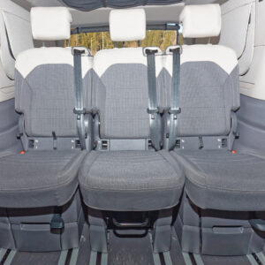 BRANDRUP® Second Skin ® Schonbezüge für den Mittelsitz in den VW California Beach Tour/Camper, Design "Bright Dots Raven / Sandwick"