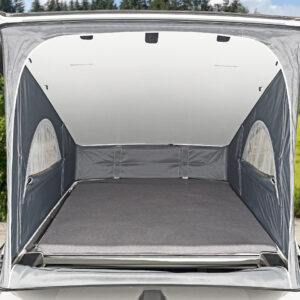 iXTEND ® Spannbettlaken für die Matratze im Aufstelldach der VW T6.1 California, Single-Jersey, Design „Raven"